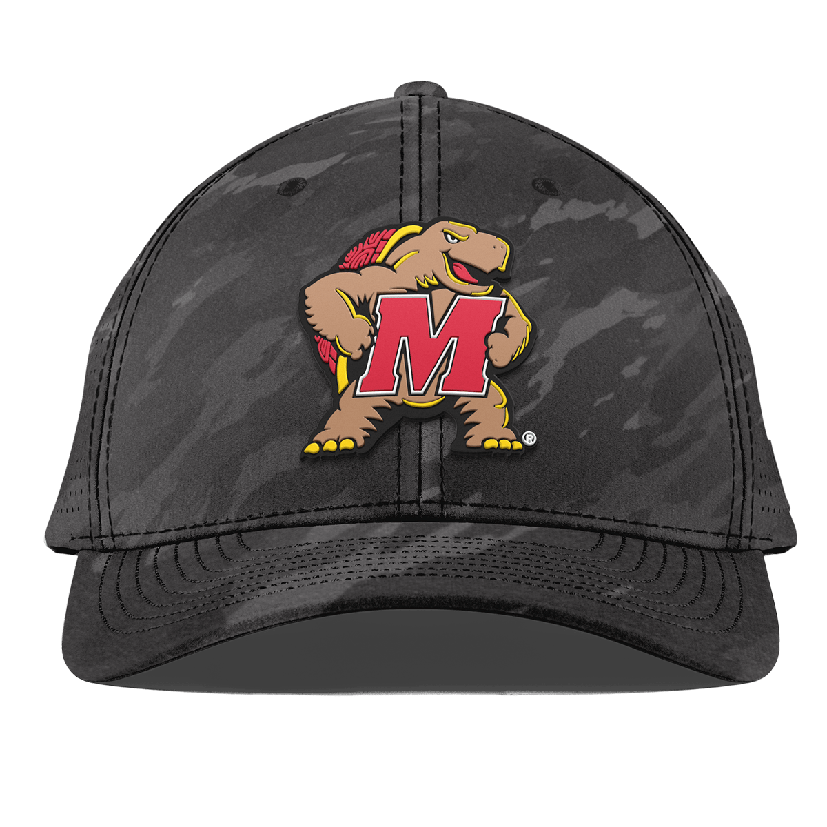 University of Maryland "Maryland Terrapin Team Logo" Curved Elite Charcoal Camo