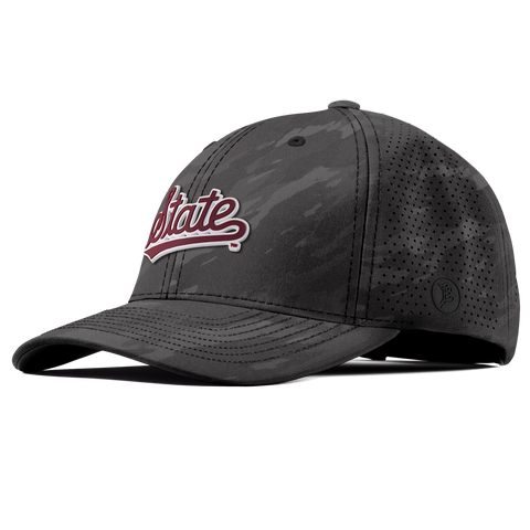 Mississippi State University "Mississippi State Script" Curved Elite Charcoal Camo