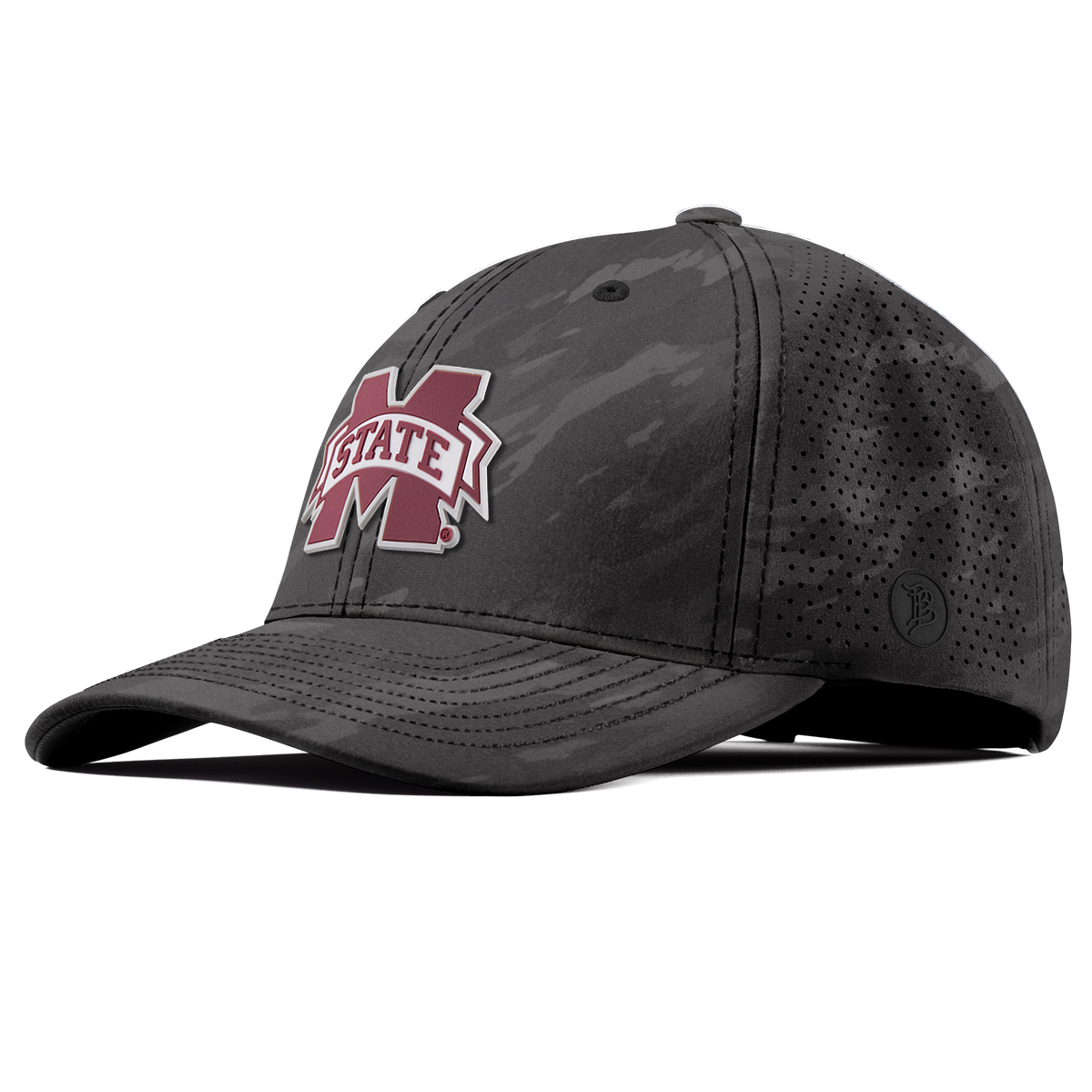Mississippi State University "Mississippi State Team Logo" Curved Elite Charcoal Camo