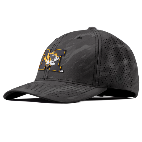 University of Missouri "Missouri M Team Logo" Curved Elite Charcoal Camo