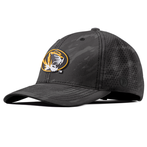 University of Missouri "Missouri Tigers Badge" Curved Elite Charcoal Camo
