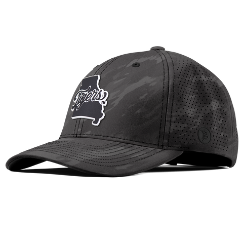 University of Missouri "Missouri Tigers State Script" Curved Elite Charcoal Camo