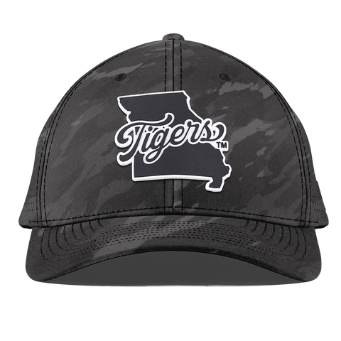 University of Missouri "Missouri Tigers State Script" Curved Elite Charcoal Camo