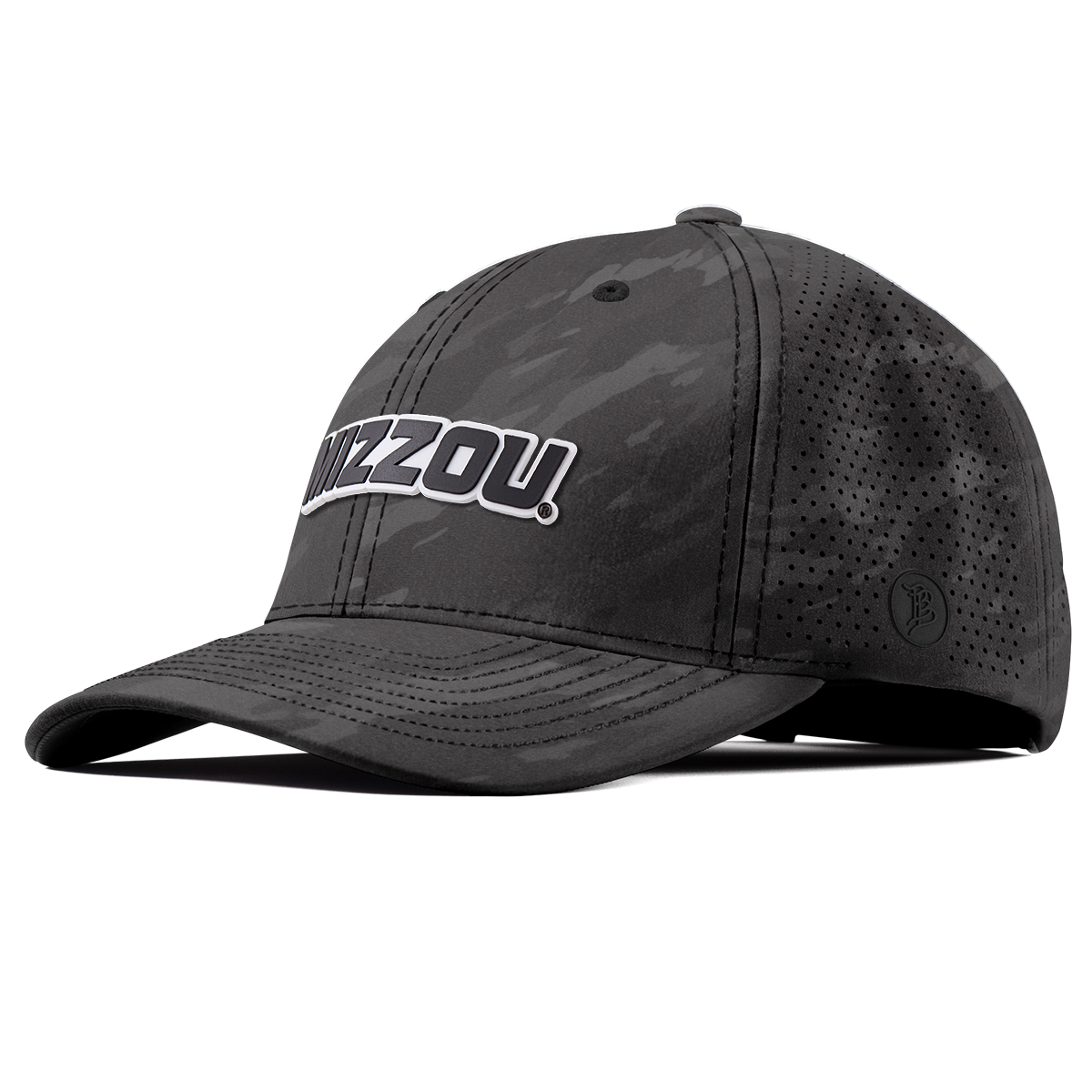 University of Missouri "Mizzou Block" Curved Elite Charcoal Camo