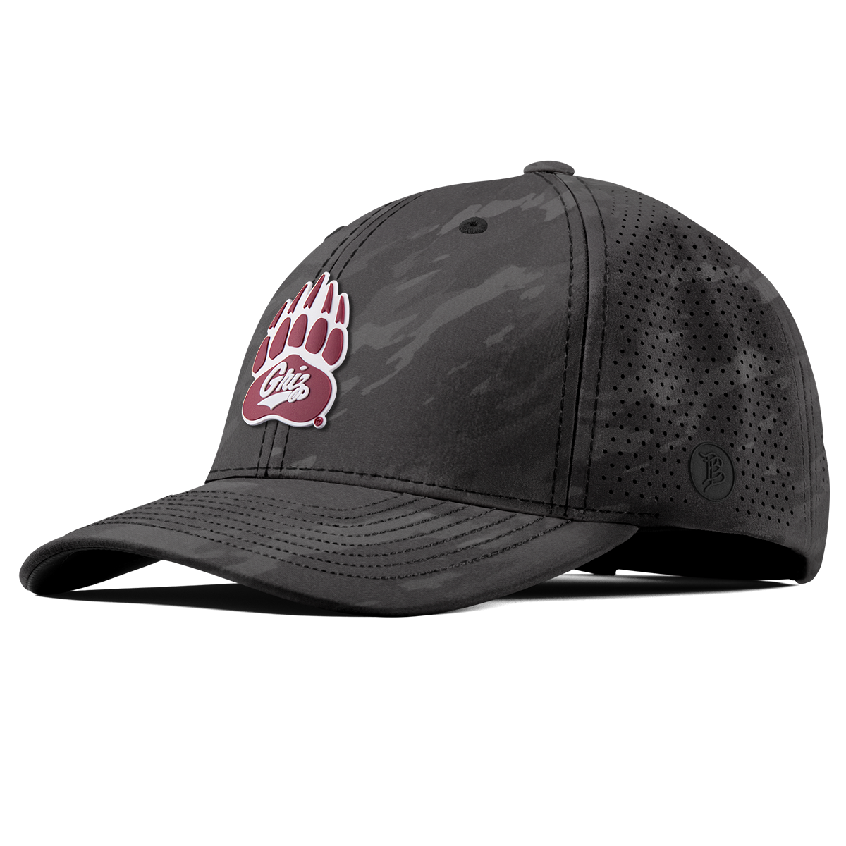 University of Montana "Montana Grizz" Curved Elite Charcoal Camo