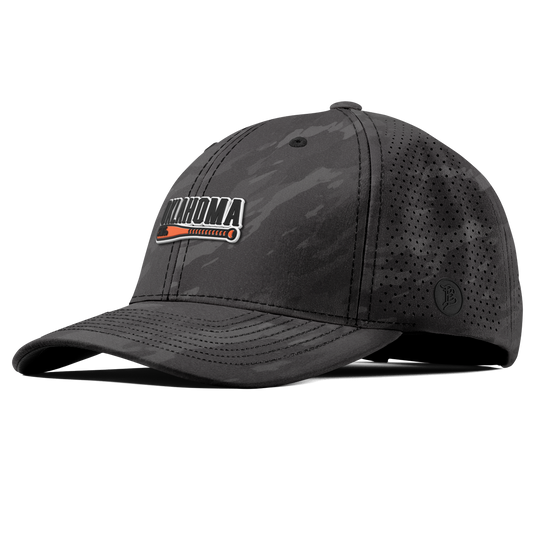 Oklahoma State University "Pistol Pete Quickdraw" Curved Elite Charcoal Camo