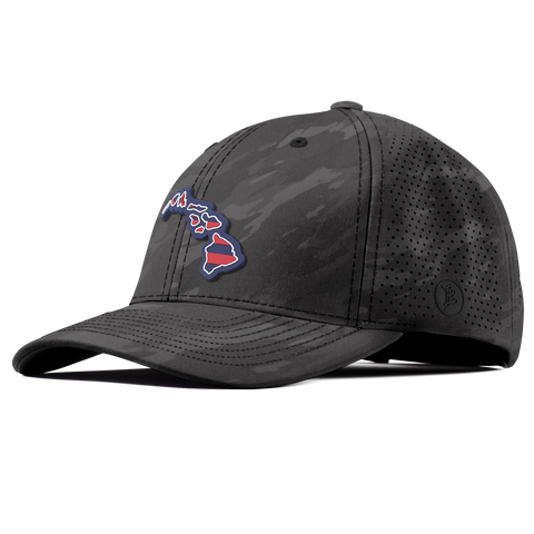 Hawaii Patriot Series Elite Curved Charcoal Camo
