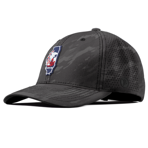 Illinois Patriot Series Elite Curved Charcoal Camo