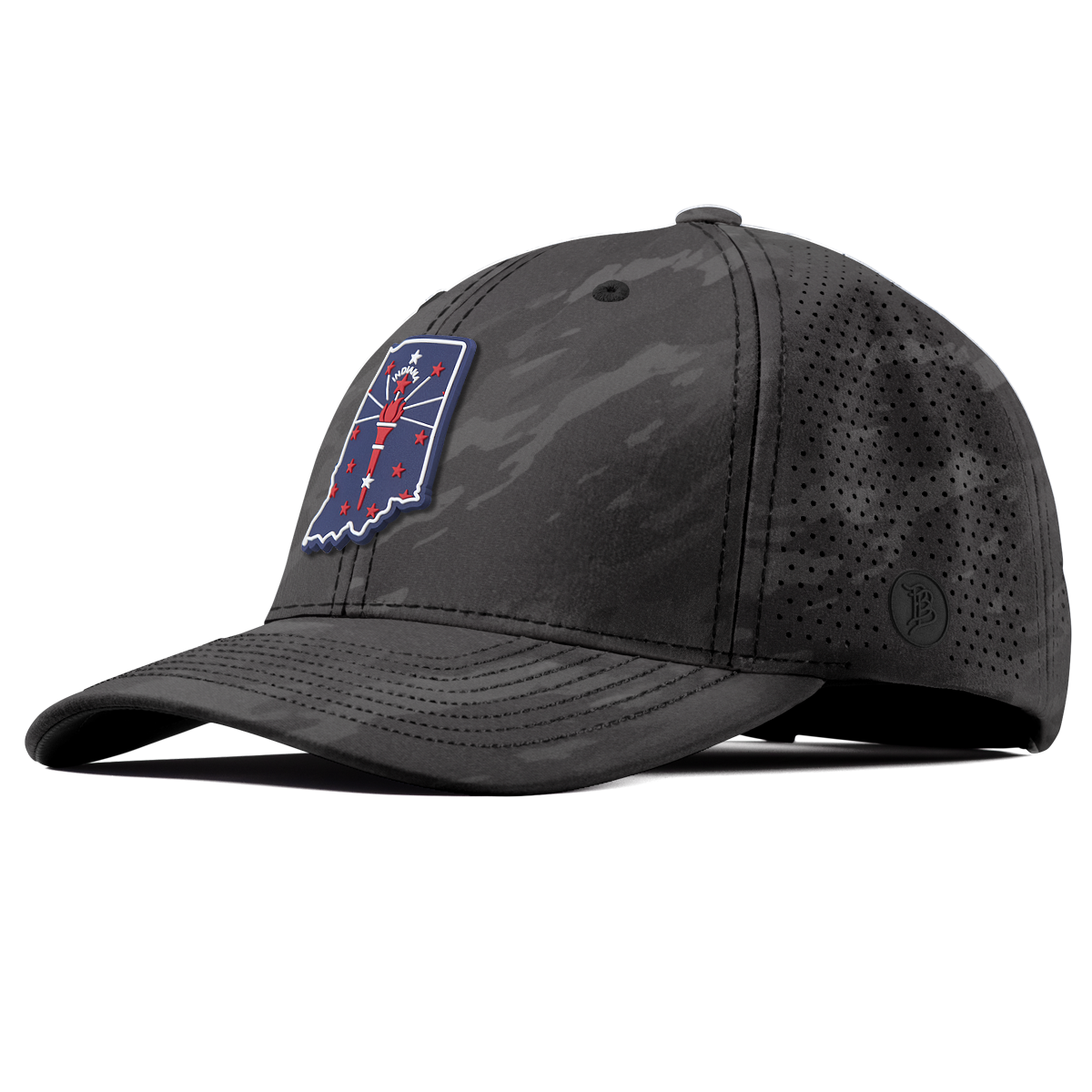 Indiana Patriot Series Elite Curved Charcoal Camo