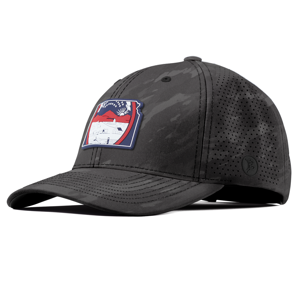 Kansas Patriot Series Elite Curved Charcoal Camo