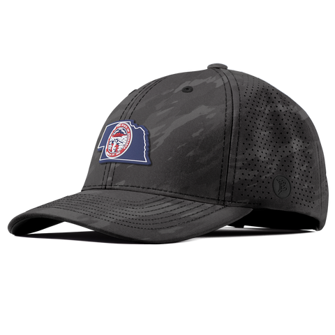 Nebraska Patriot Series Elite Curved Charcoal Camo