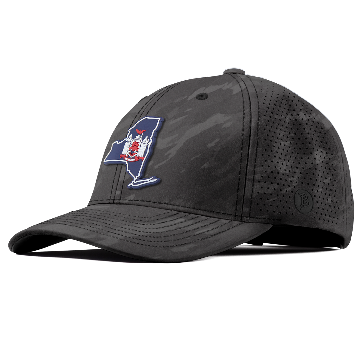 New York Patriot Series Elite Curved Charcoal Camo