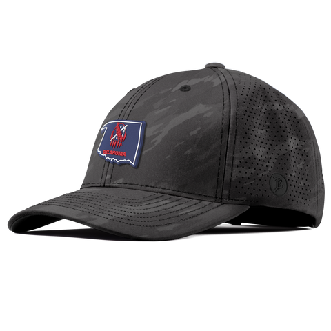 Oklahoma Patriot Series Elite Curved Charcoal Camo