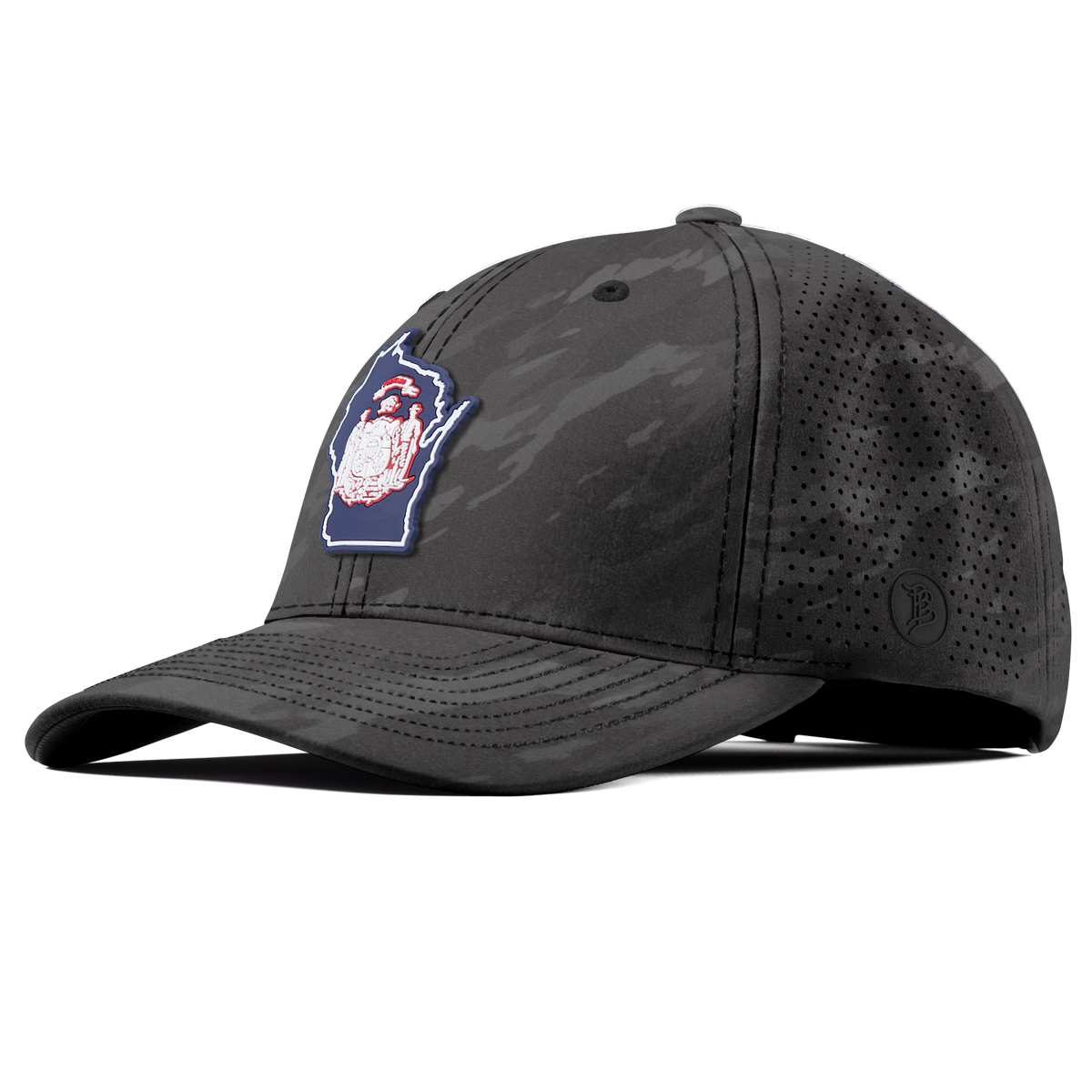 Wisconsin Patriot Series Elite Curved Charcoal Camo
