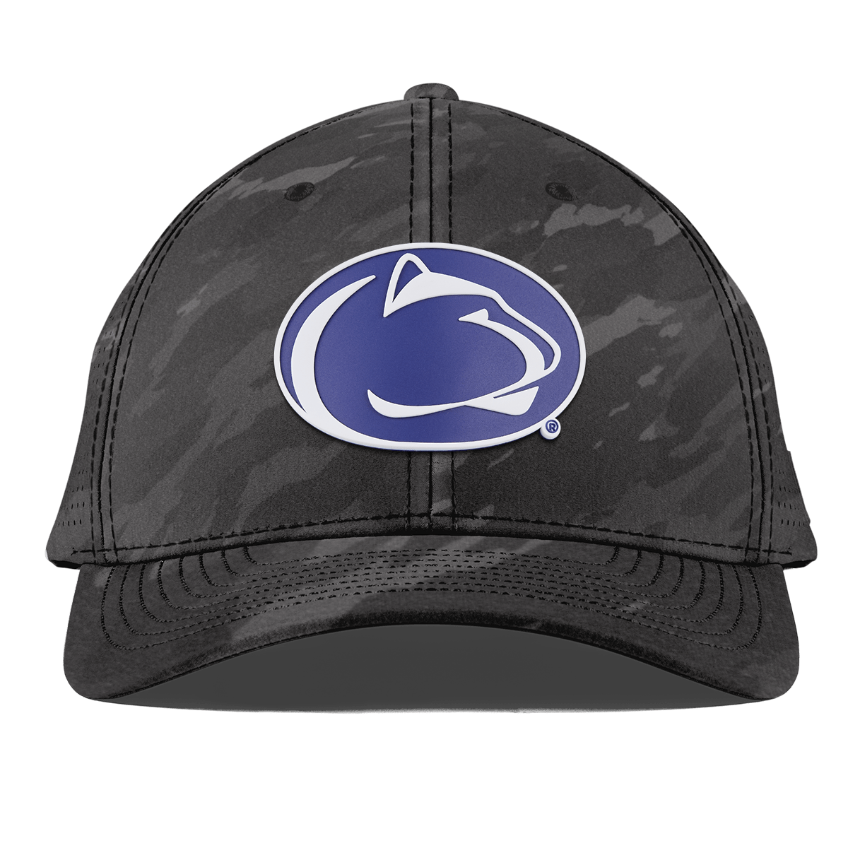 Pennsylvania State University "Penn State Team Logo" Curved Elite Charcoal Camo
