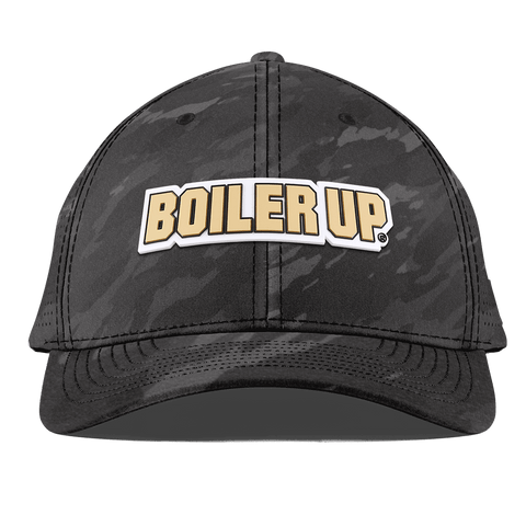 Purdue University "Purdue Boiler Up" Curved Elite Charcoal Camo