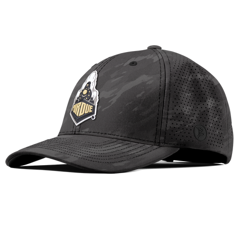 Purdue University "Purdue Team Logo" Curved Elite Charcoal Camo