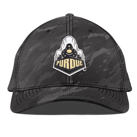 Purdue University "Purdue Team Logo" Curved Elite Charcoal Camo