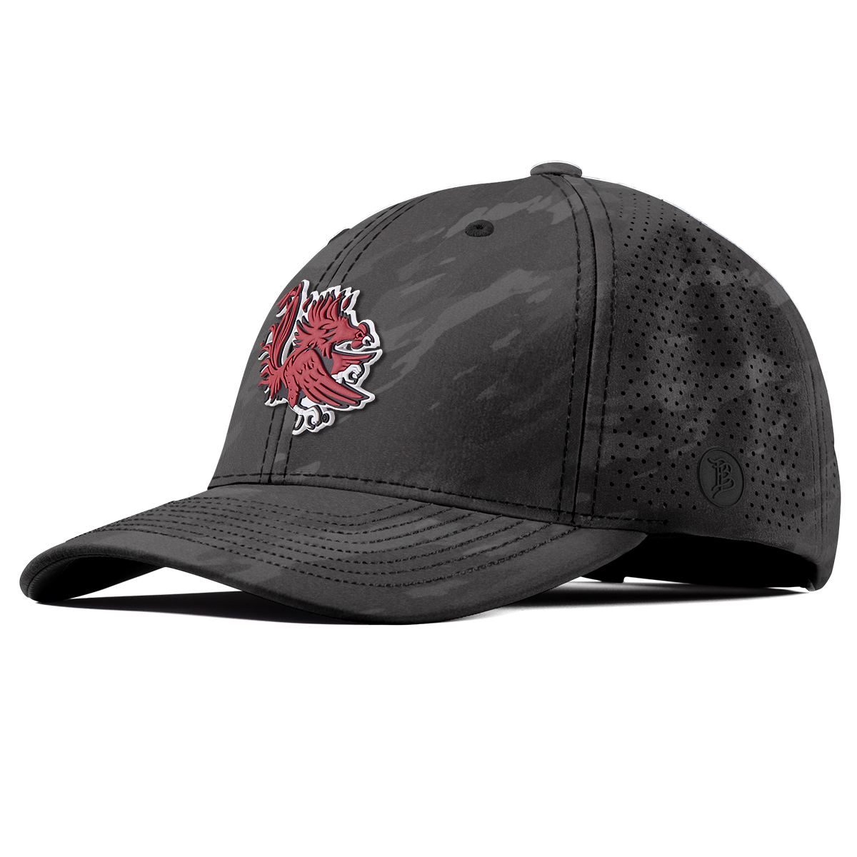 University of South Carolina "Sir Big Spur Logo" Elite Curved Charcoal Camo