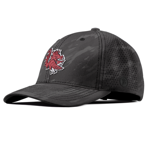 University of South Carolina "Sir Big Spur Logo" Elite Curved Charcoal Camo