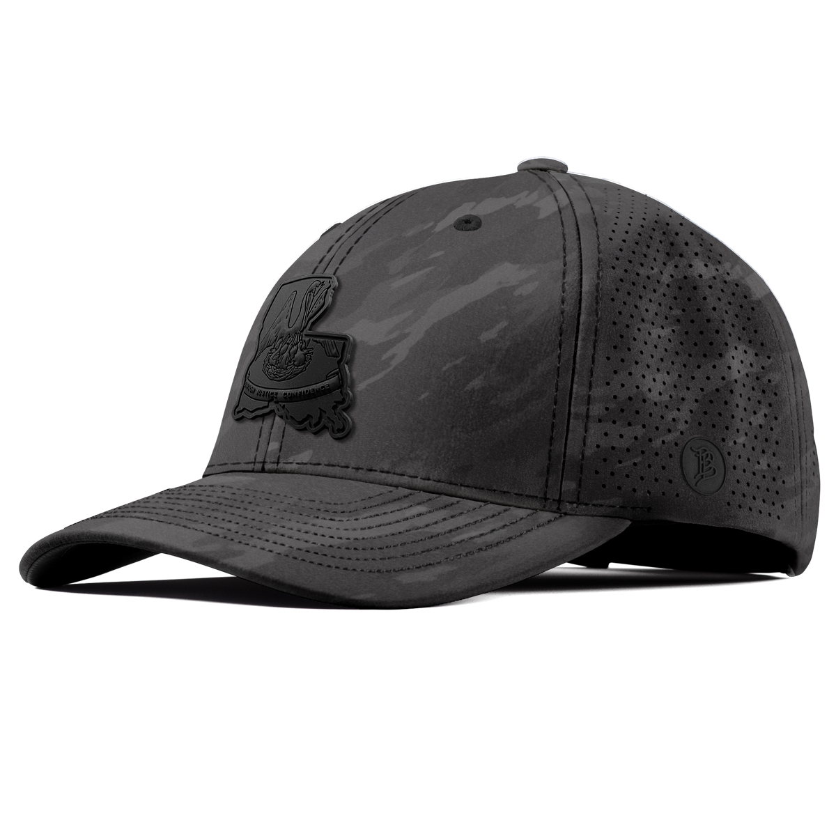 Louisiana Stealth Elite Curved Charcoal Camo