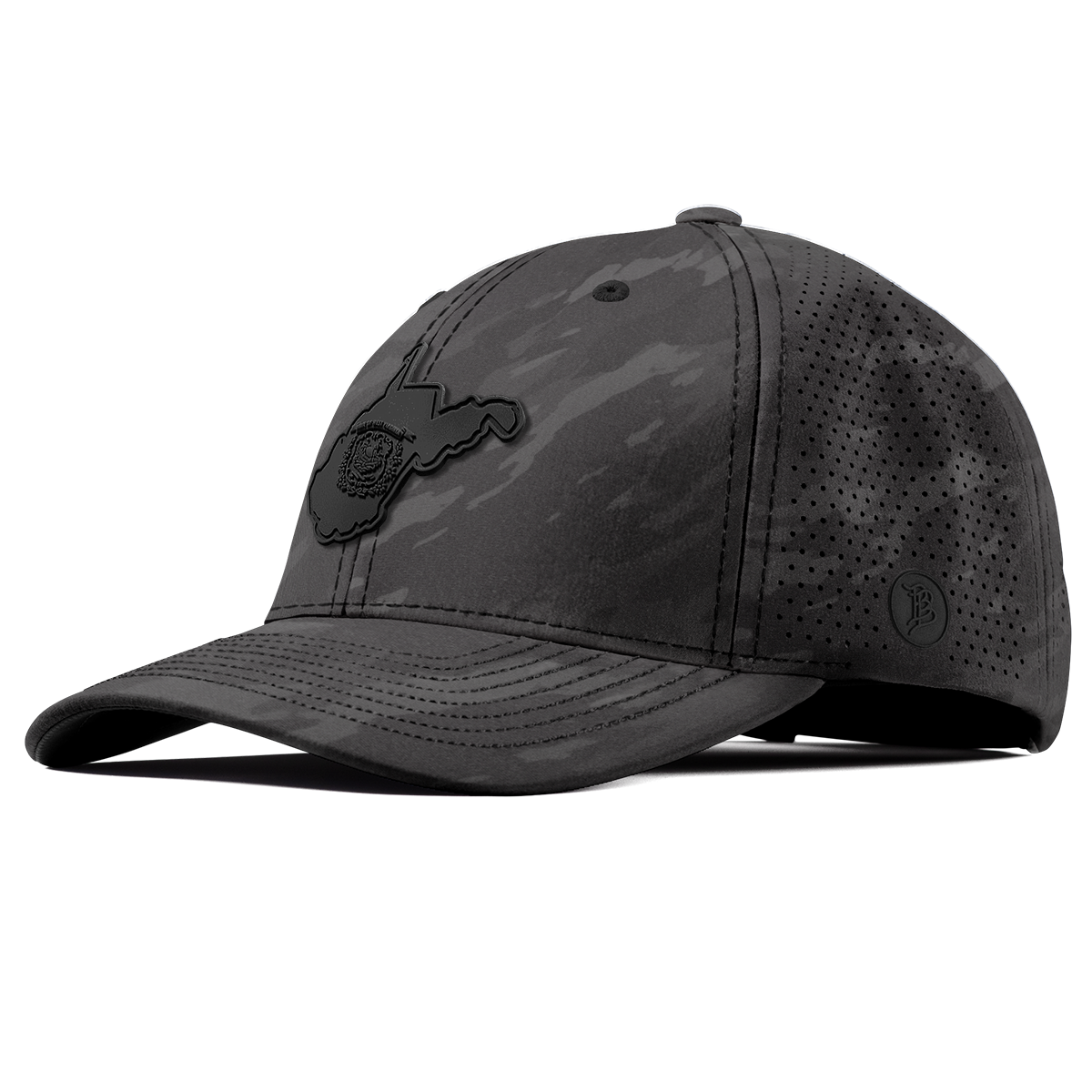 West Virginia Stealth Elite Curved Charcoal Camo