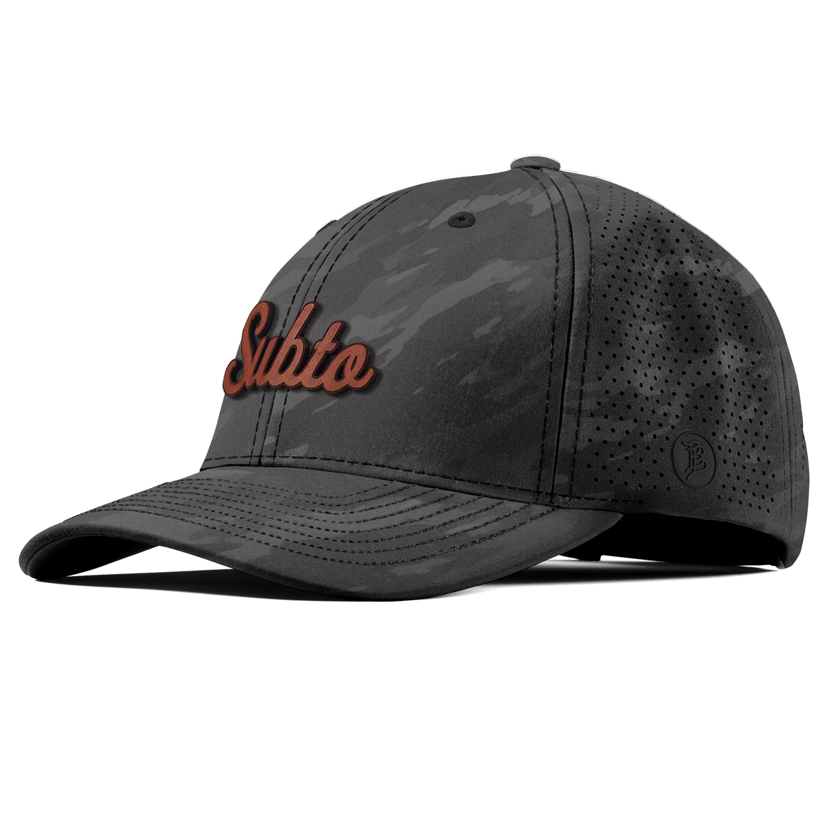Subto Script Tan Elite Curved Charcoal Camo