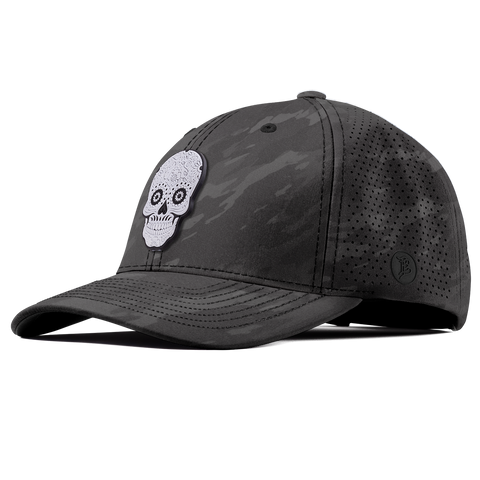 Sugar Skull PVC Elite Curved Charcoal Camo