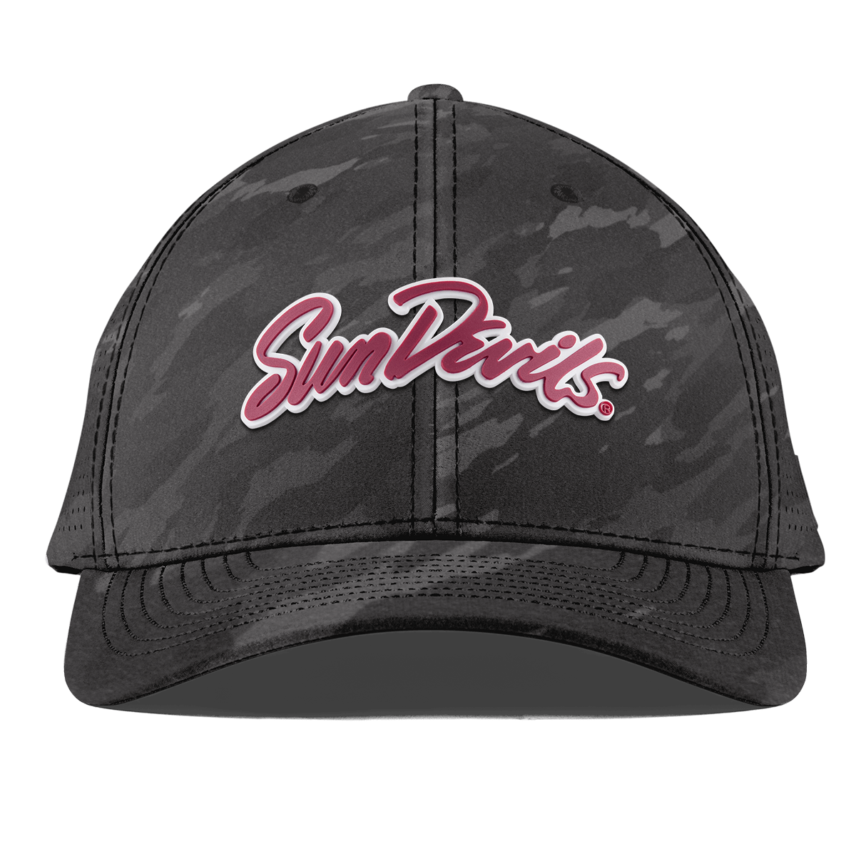 Arizona State University "Sun Devils Script" Curved Elite Charcoal Camo