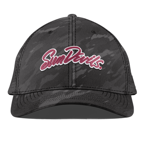 Arizona State University "Sun Devils Script" Curved Elite Charcoal Camo