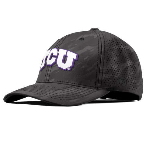 Texas Christian University "TCU Block" Curved Elite Charcoal Camo