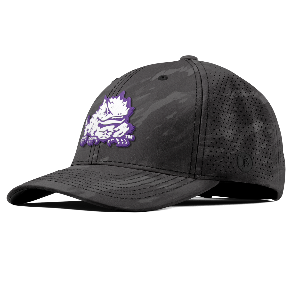 Texas Christian University "TCU Team Logo" Curved Elite Charcoal Camo