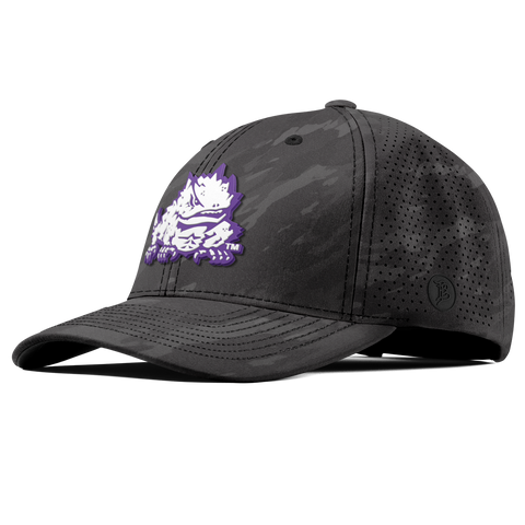 Texas Christian University "TCU Team Logo" Curved Elite Charcoal Camo