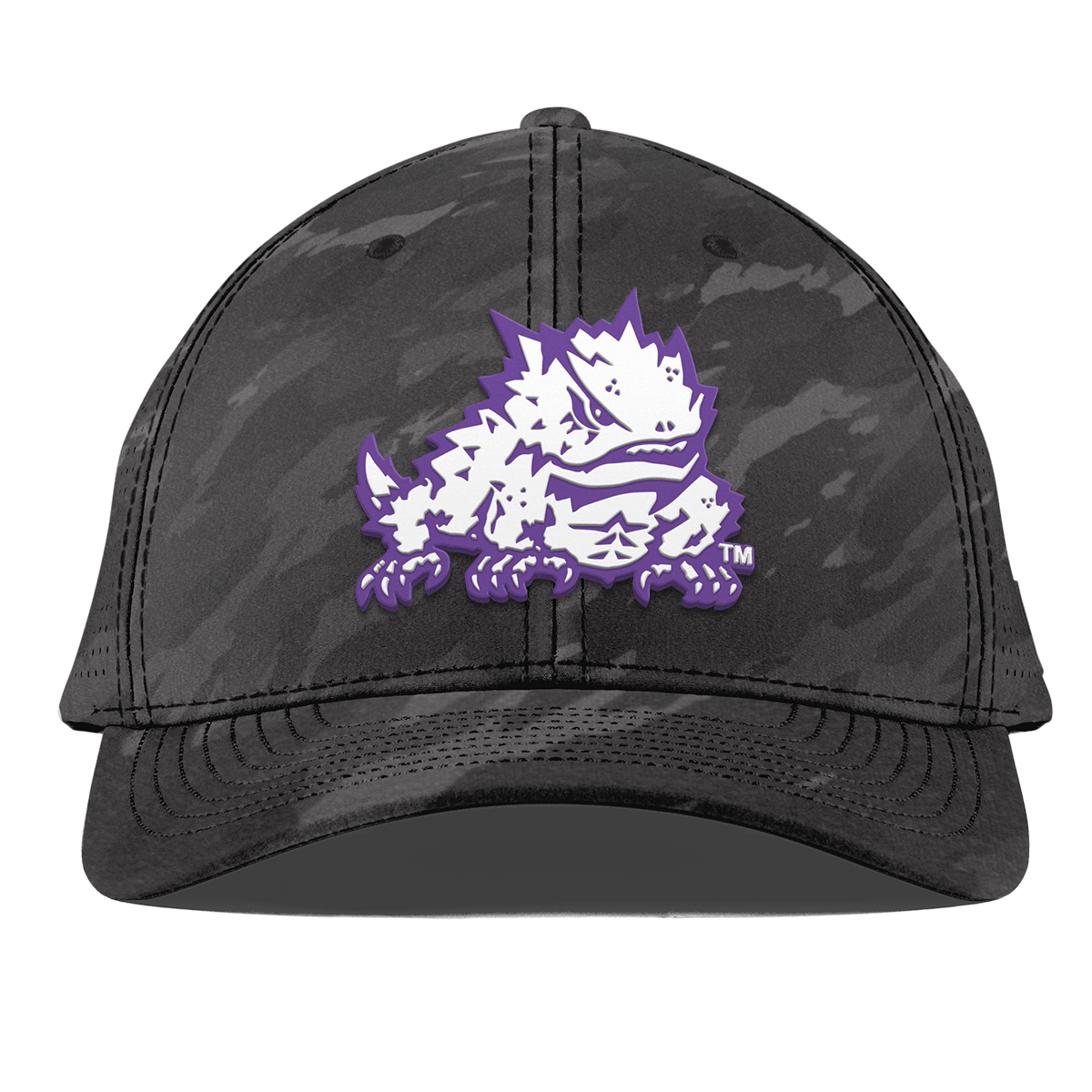 Texas Christian University "TCU Team Logo" Curved Elite Charcoal Camo