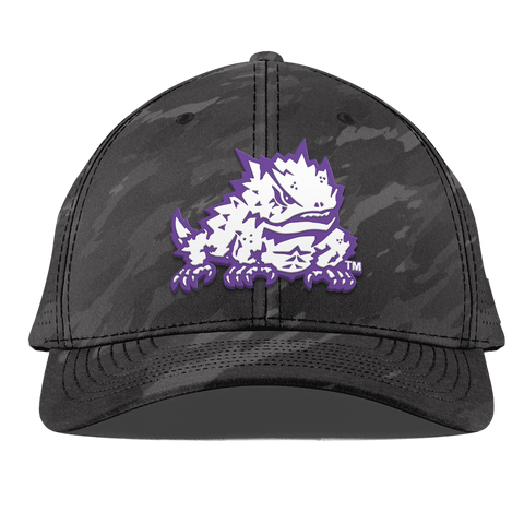Texas Christian University "TCU Team Logo" Curved Elite Charcoal Camo