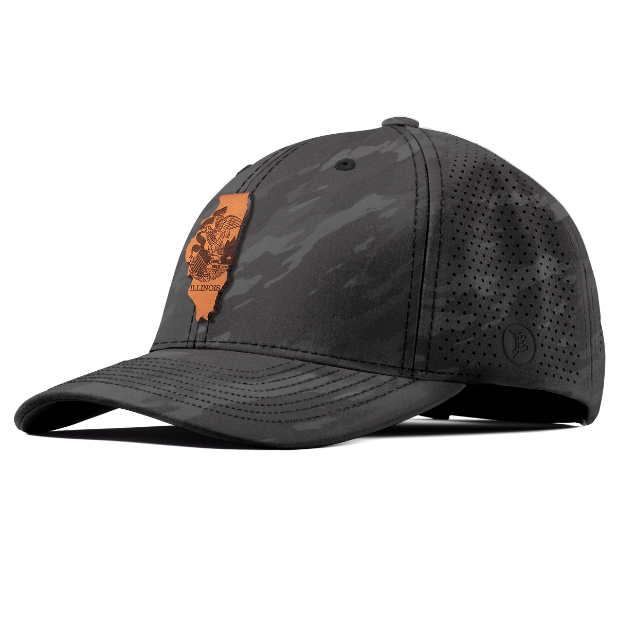 Illinois 21 Elite Curved Charcoal Camo