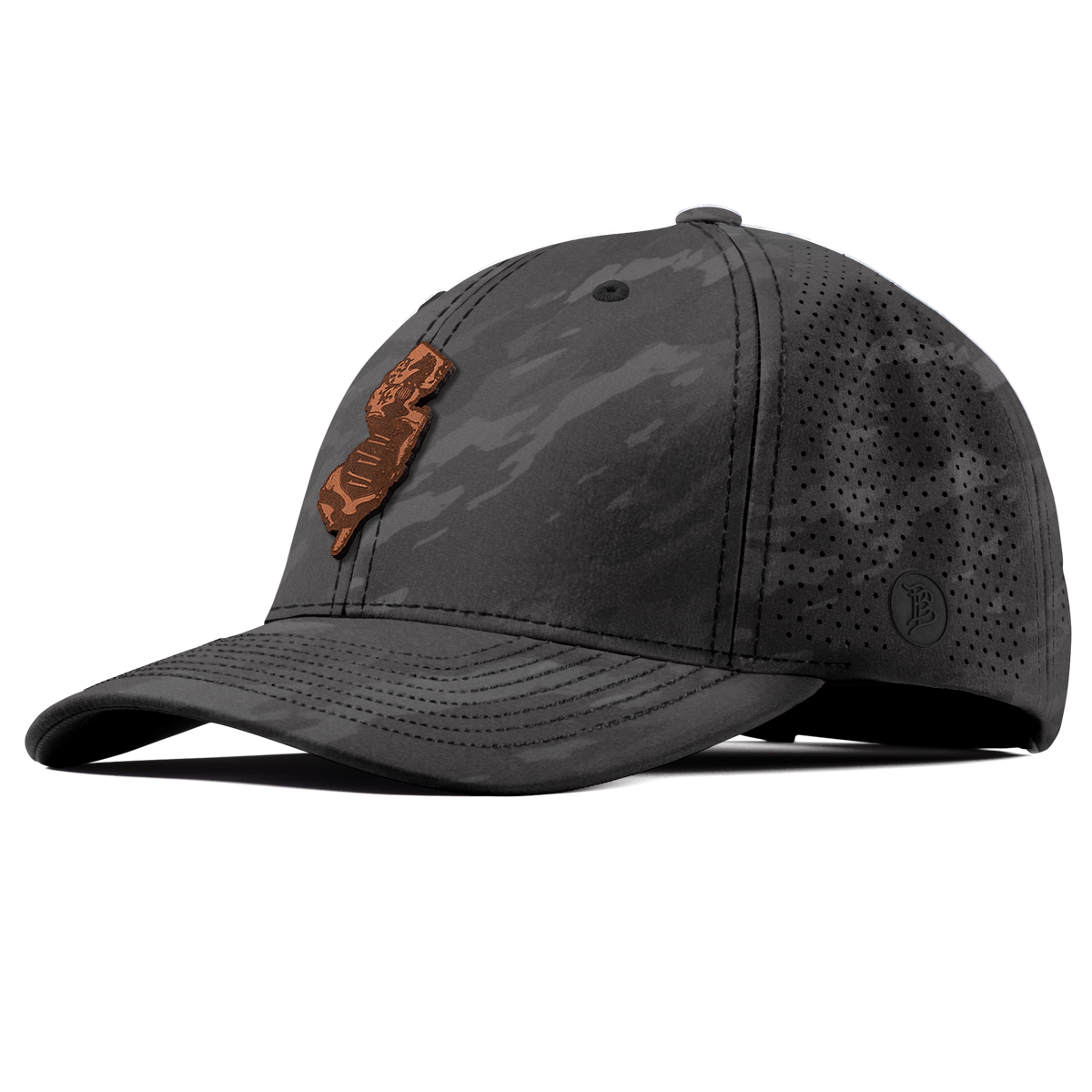 New Jersey 3 Elite Curved Charcoal Camo