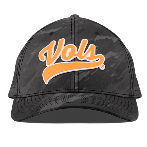 University of Tennessee "Tennessee Vols Script" Curved Elite Charcoal Camo
