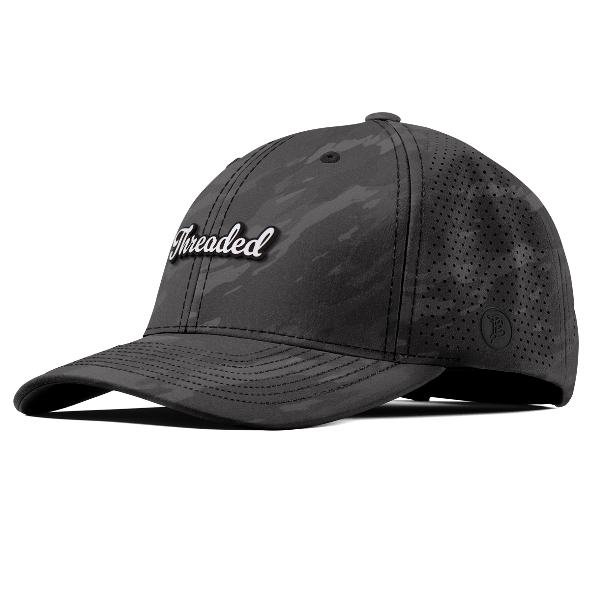 Threaded Script Curved Elite Charcoal Camo