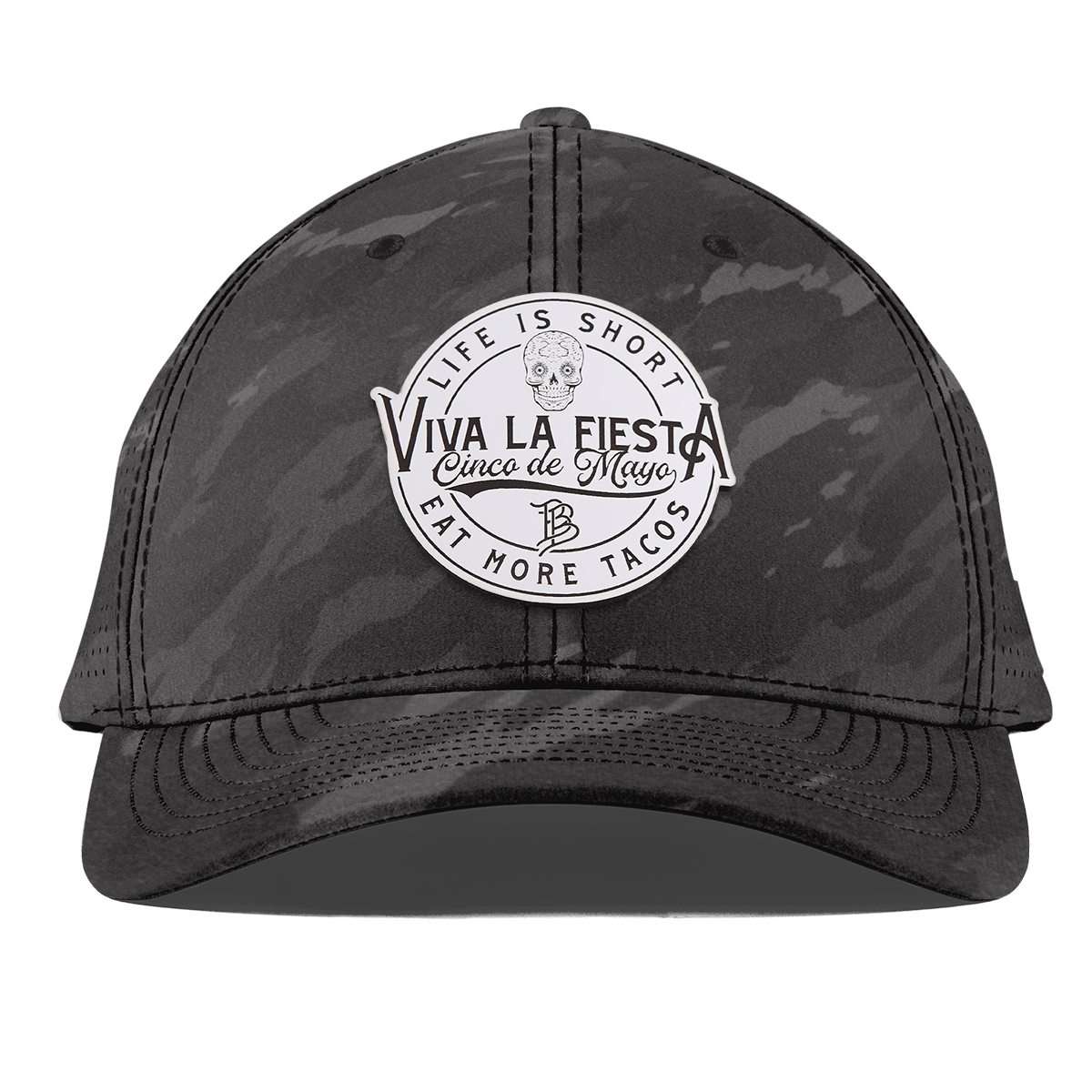 Branded Fiesta Curved Elite Charcoal Camo