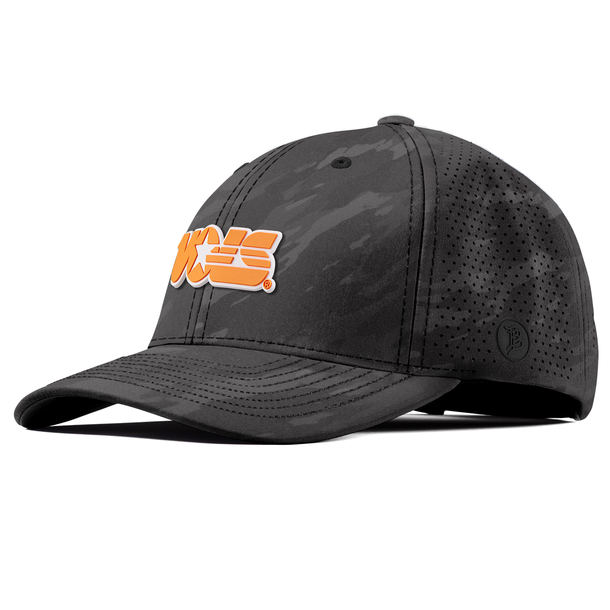 University of Tennessee "Tennessee Vols Block" Elite Curved Charcoal Camo