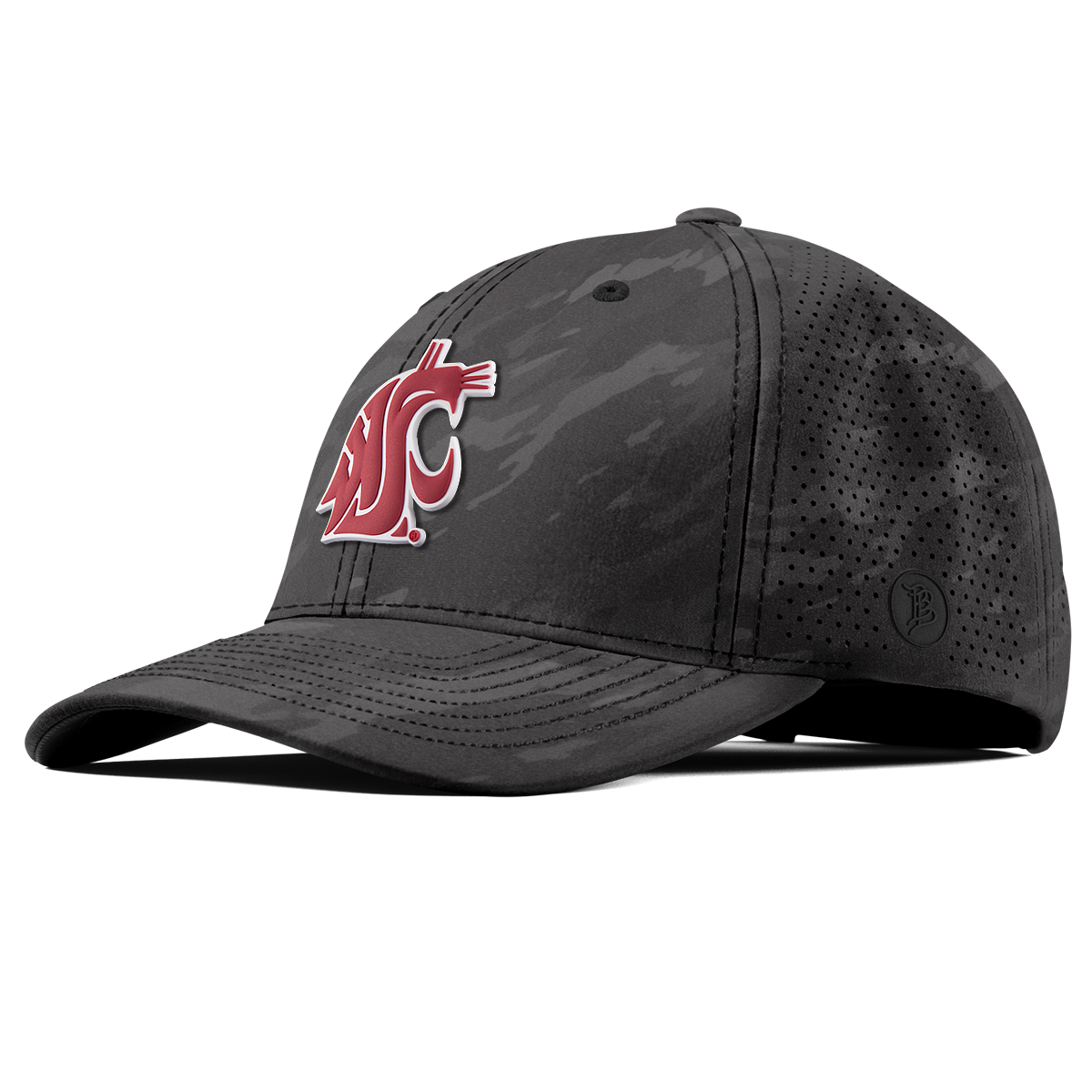 Washington State University "Washington State Team Logo" Curved Elite Charcoal Camo