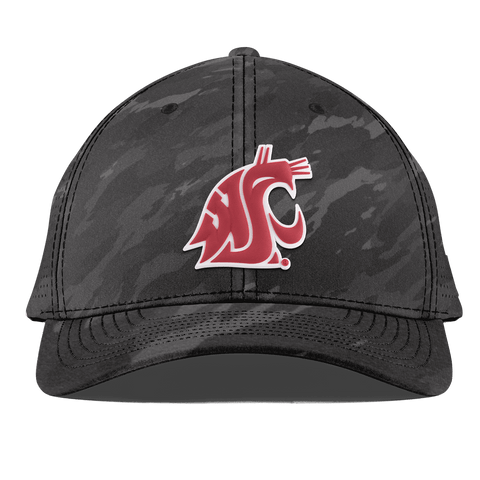 Washington State University "Washington State Team Logo" Curved Elite Charcoal Camo