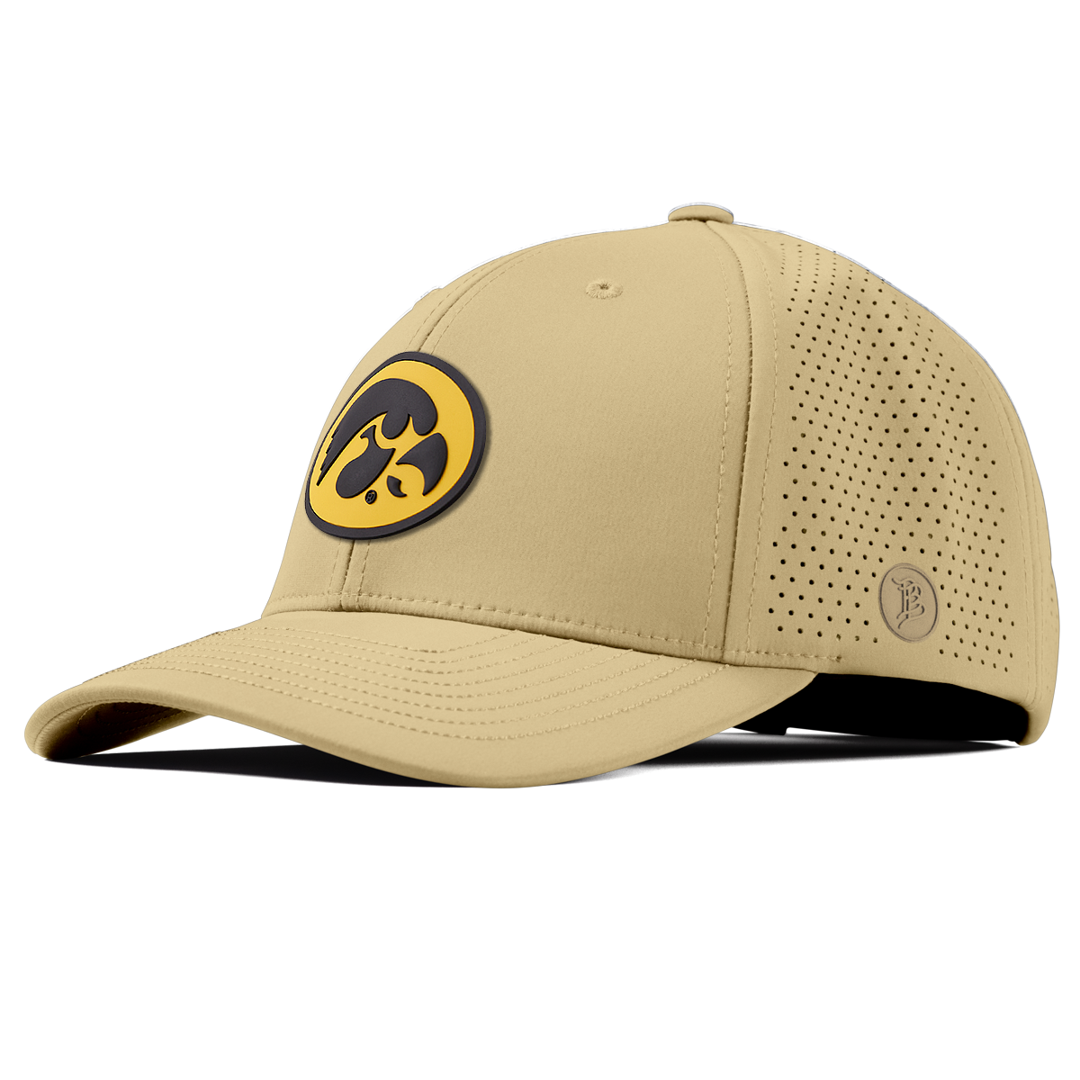 University of Iowa "Iowa Hawkeyes Team Logo" Elite Curved Desert