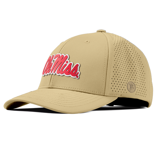 University of Mississippi "Ole Miss Crimson Script" Curved Elite Desert