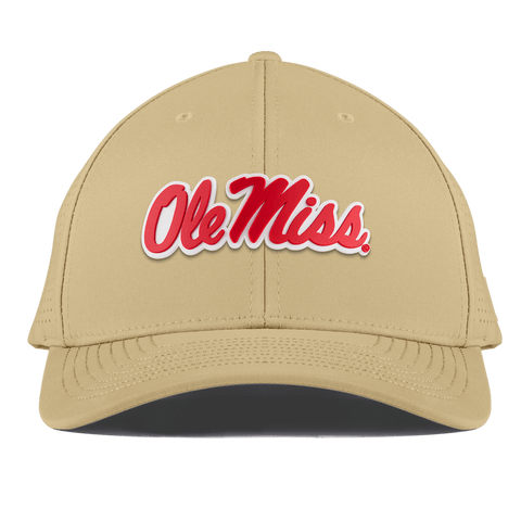 University of Mississippi "Ole Miss Crimson Script" Curved Elite