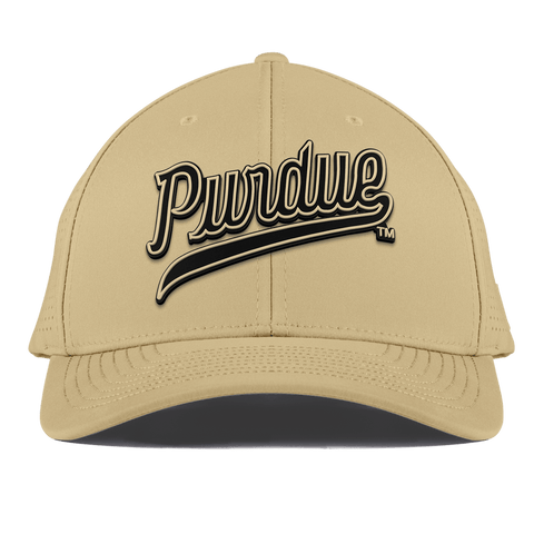 Purdue University "Purdue Script" Curved Elite Desert