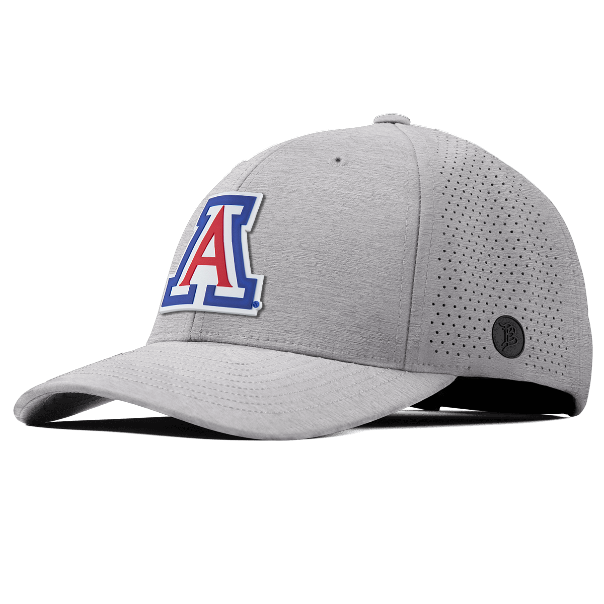 University of Arizona "Arizona Block" Elite Curved Heather Gray 