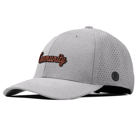Community Script Tan Elite Curved Heather Gray