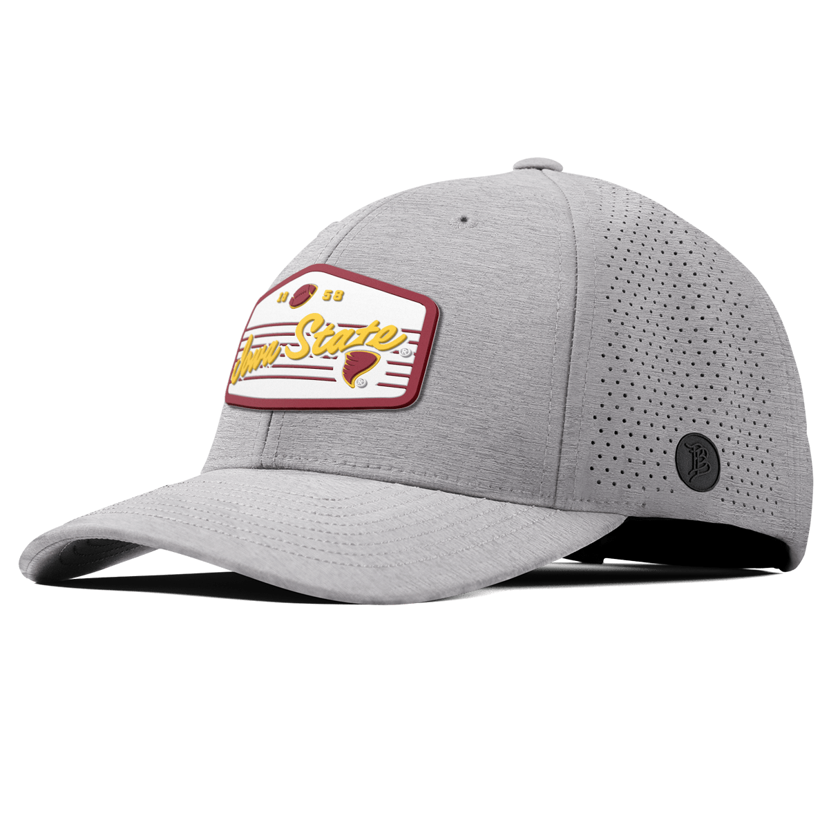 Iowa State University "Cyclones Football" Curved Elite Heather Gray